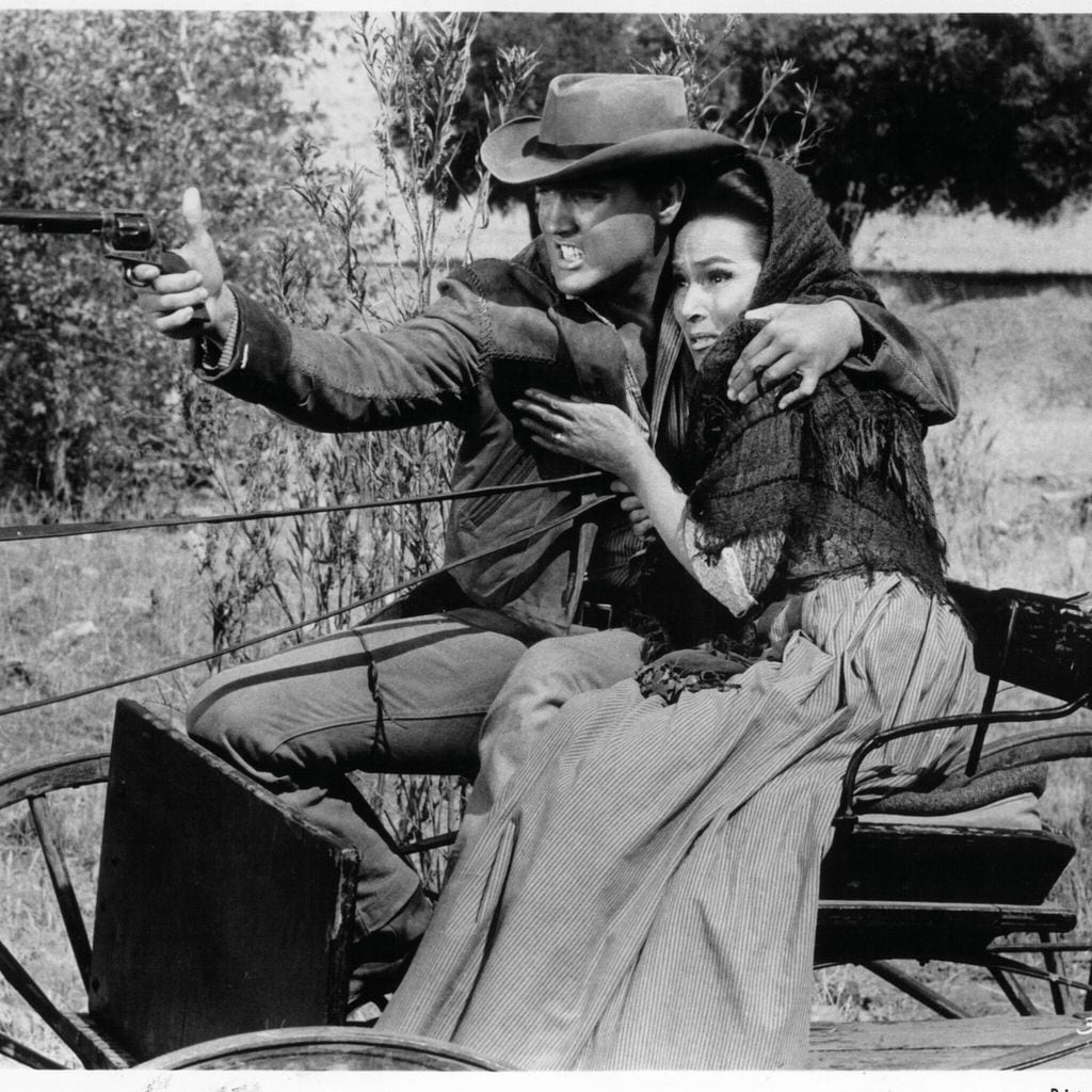 Elvis Presley And Dolores del Rio In \'Flaming Star\'