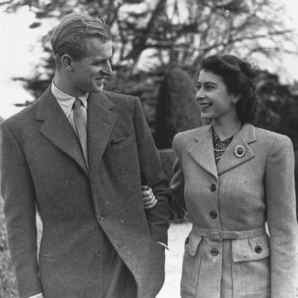 queen elizabeth pictured in 1947 described prince philip in 1997 as quot my strength and stay quot 