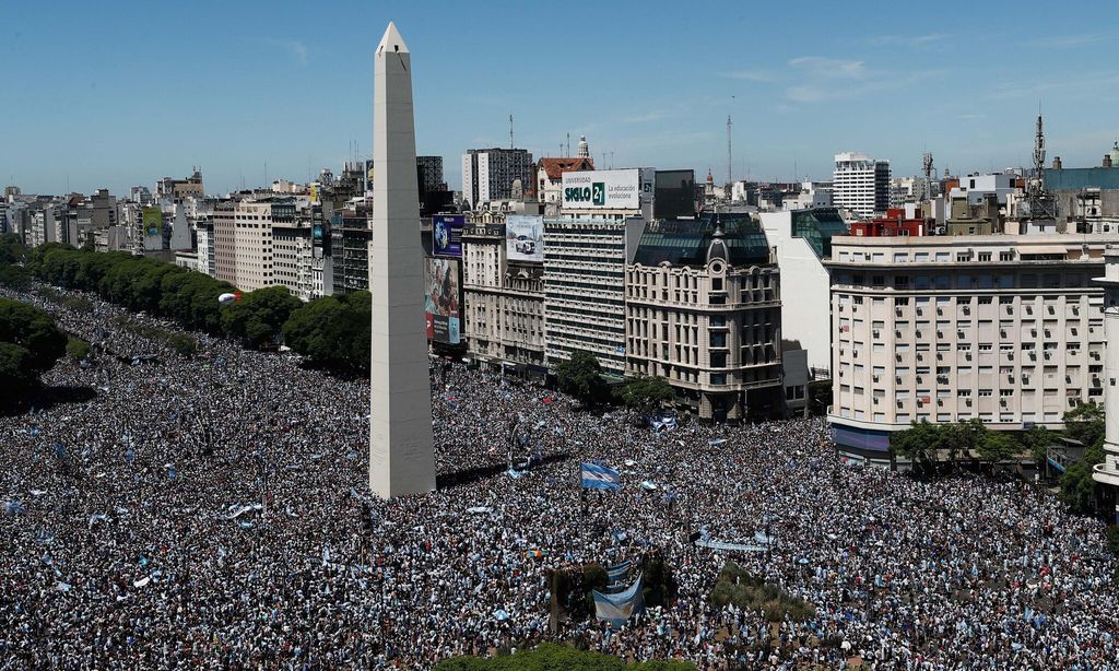 Júbilo en Argentina por la llegada de Messi y la selección