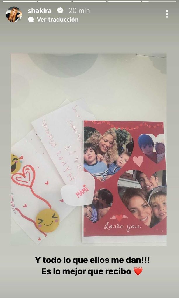 Shakira hijos regalo San Valentín