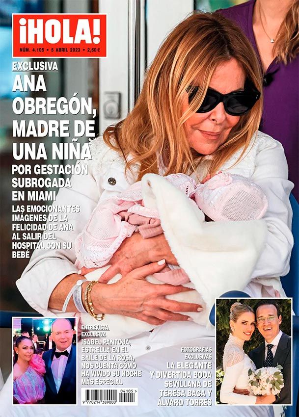 Exclusiva en ¡HOLA! Ana Obregón, madre de una niña por gestación subrogada