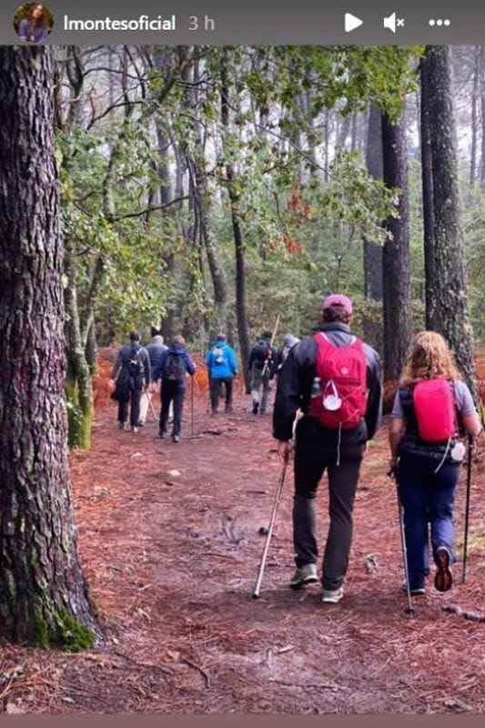 Francisco Rivera y Lourdes Montes hacen el Camino de Santiago