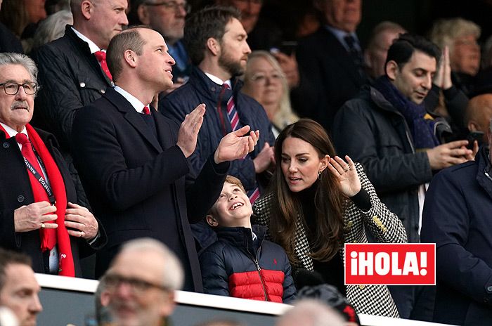 Los duques de Cambridge y su hijo George