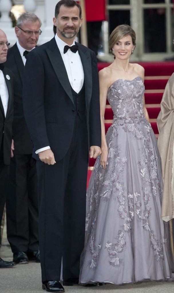 Los actuales Reyes en la gala previa a la boda de los Duques de Cambridge
