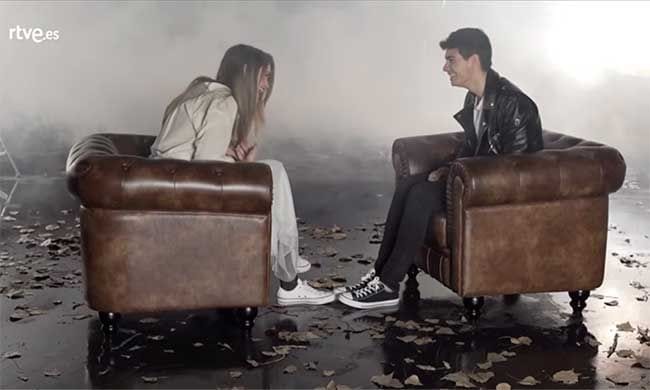 Amaia y Alfred en el vídeoclip de Tu canción