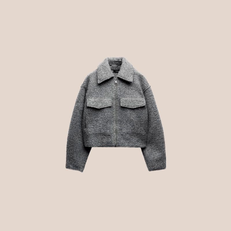 bomber gris zara