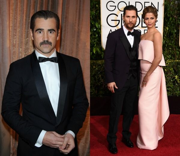 Matthew McConaughey en los Globo de Oro de este año, con esmoquin de color negro y barba poblada.
