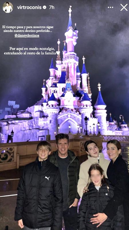 Virginia Troconis, El Cordobés y sus hijos en Disney