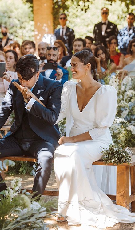 Vestido de novia minimalista