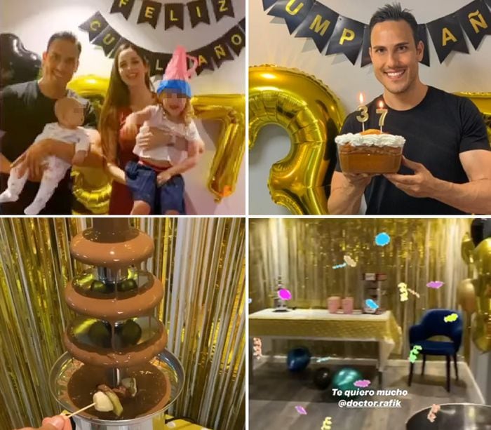 Lorena Van Heerde sorprende a su marido con una fiesta de cumpleaños