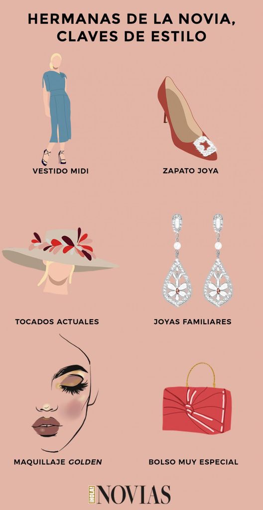 Claves de estilo de la hermana de la novia