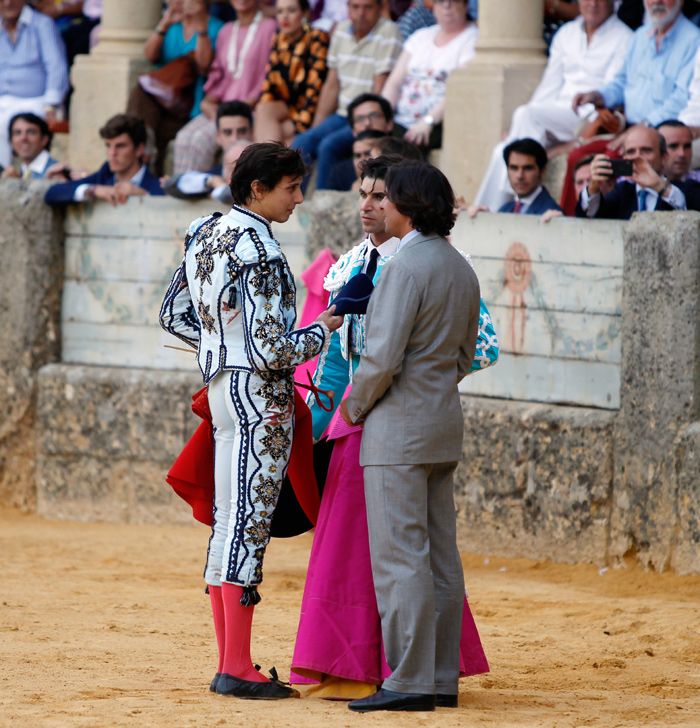 Cayetano Rivera y Roca Rey en una corrida en 2018