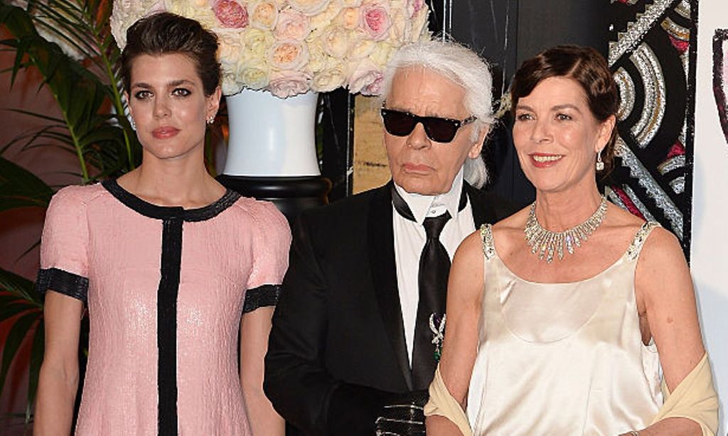 Carlota Casiraghi, Karl Lagerfeld y Carolina de Mónaco