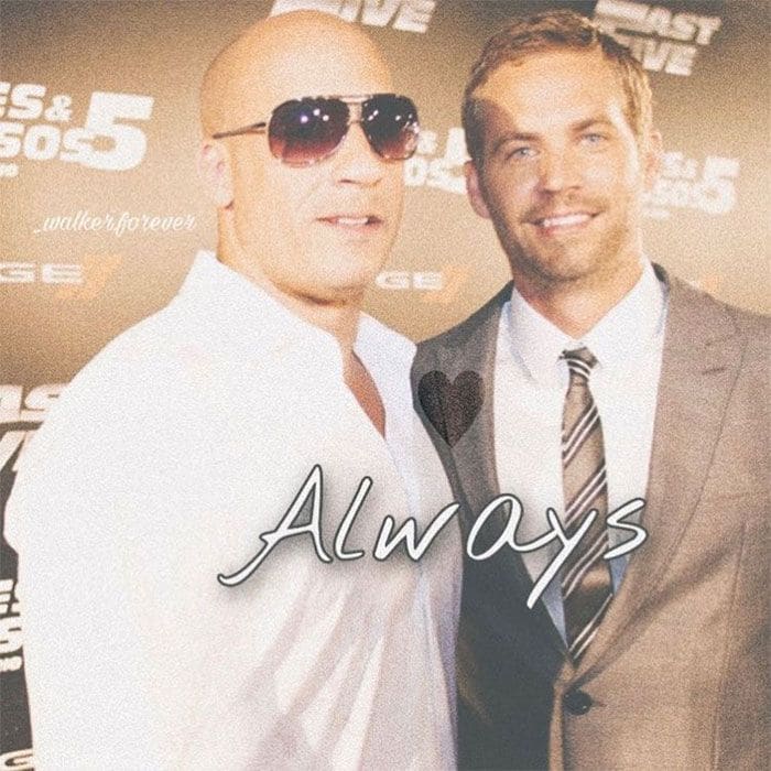 Vin Diesel y Paul Waker 