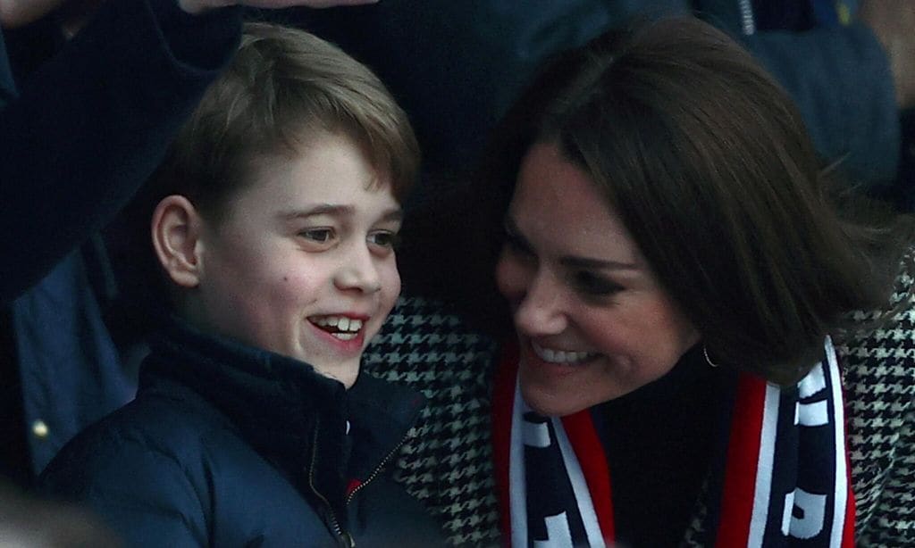 what prince george had to say about playing rugby and what mom kate middleton replied