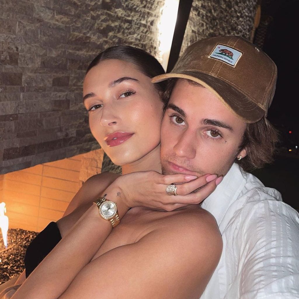 Justin Bieber and Hailey Bieber celebrate the singer\'s birthday