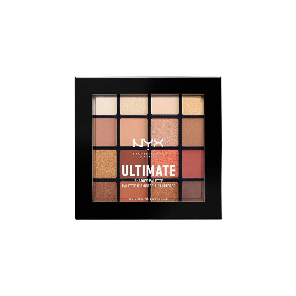 mejores tonos de sombras para ojos marrones ultimate shadow palette in warm neutrals de nyx