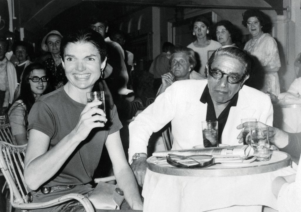 Jackie Kennedy con Aristoteles Onassis