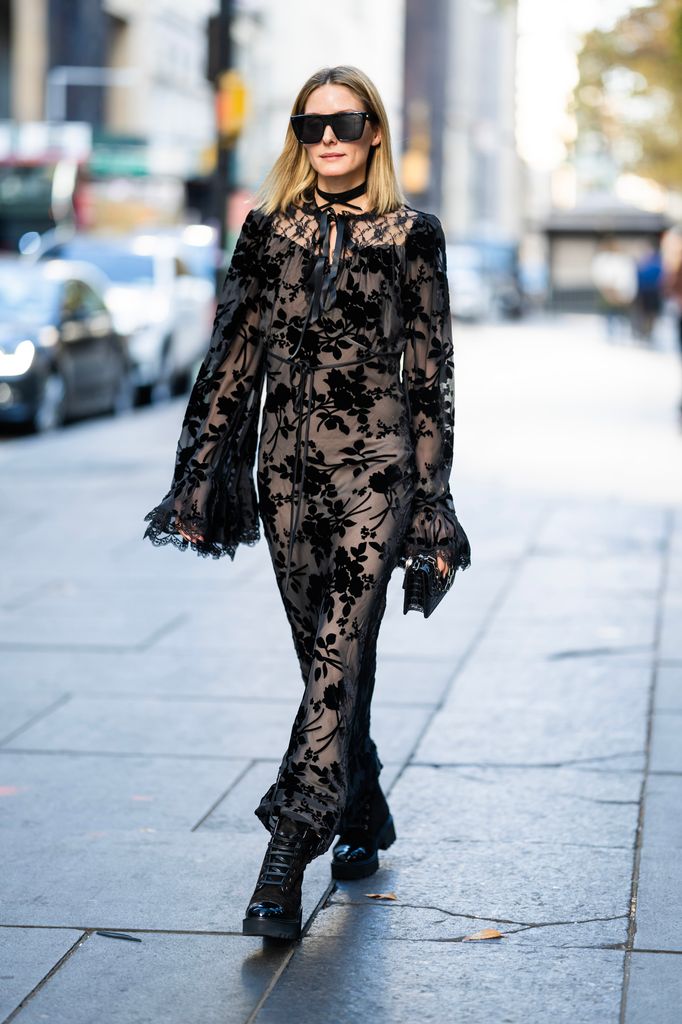 Olivia Palermo con vestido de flores