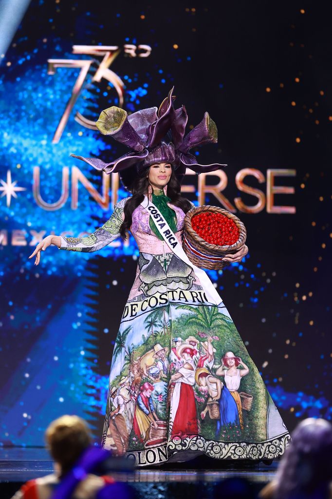 MEXICO CITY, MEXICO - NOVEMBER 14: Miss Costa Rica Elena Hidalgo participates in the The 73rd Miss Universe Competition - Preliminary Competition at Arena Ciudad de Mexico on November 14, 2024 in Mexico City, Mexico. (Photo by Hector Vivas/Getty Images)