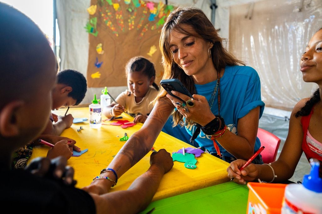 Sara Carbonero visita el Darién con UNICEF