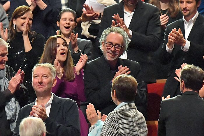 Monica Bellucci y Tim Burton