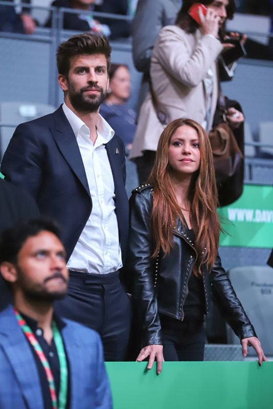 Shakira y Piqué en la Copa Davis