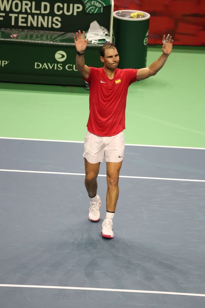 Rafa Nadal during Copa Davis 2024 in Malaga  on Tuesday, 19 November 2024.