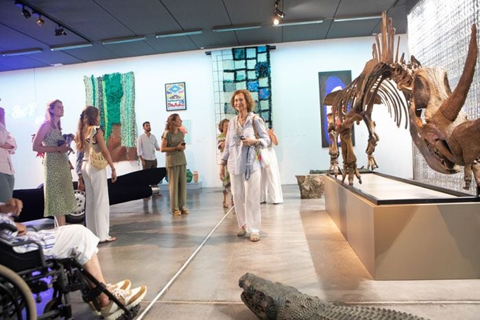 La reina Sofía en el Museo Sa Bassa Blanca de Alcudia