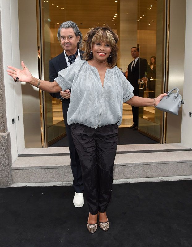 Tina Turner junto a su marido Erwin