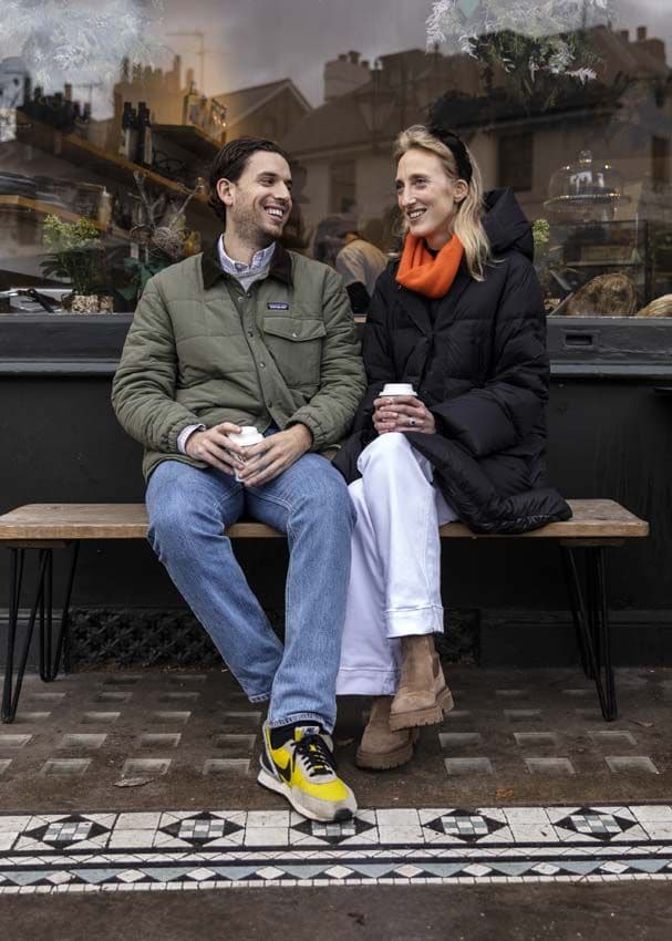 William Isvy y la princesa María Laura de Bélgica, sobrina del rey Felipe de los belgas