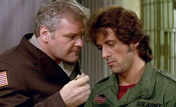 Brian Dennehy y Sylvester Stallone en 'Acorralado'