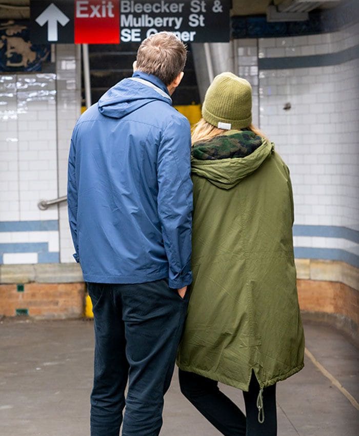 La pareja prefiere el transporte público cuando está en Nueva York