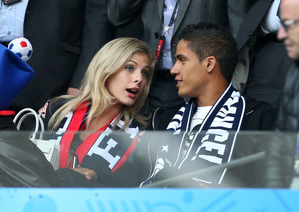 Raphael Varane y su mujer, Camille Tytgat 