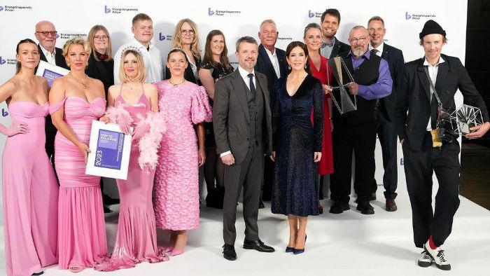 Federico y Mary de Dinamarca con los premiados