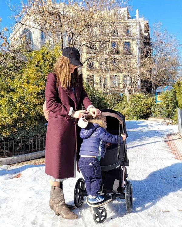 Isabel Jiménez en familia