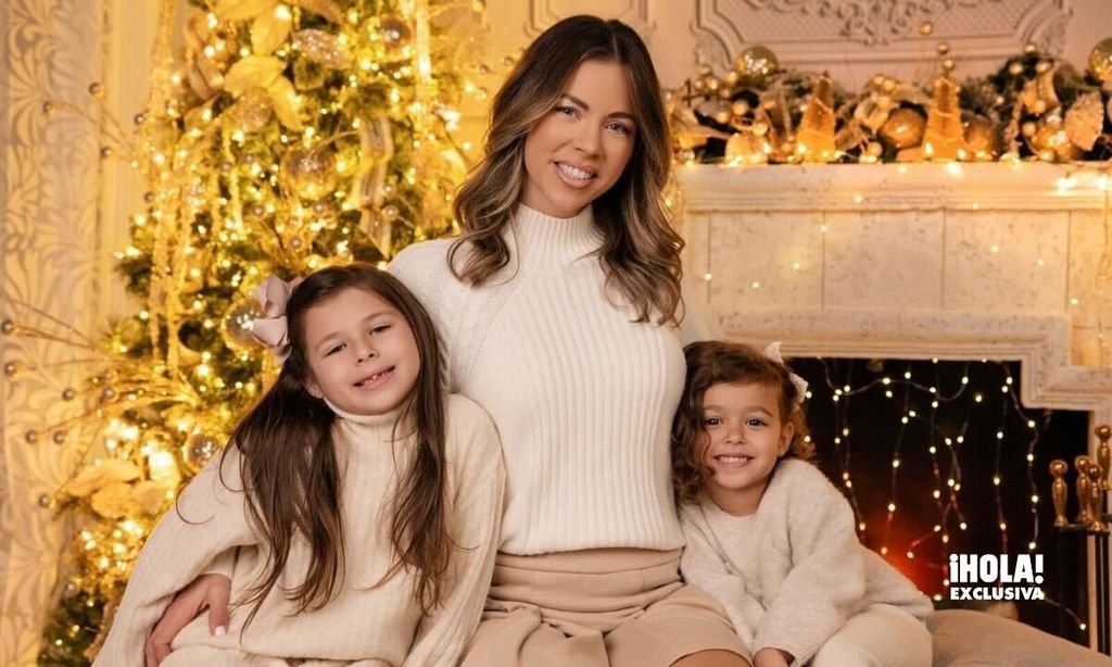 Ximena Duque con sus hijas Luna y Skye