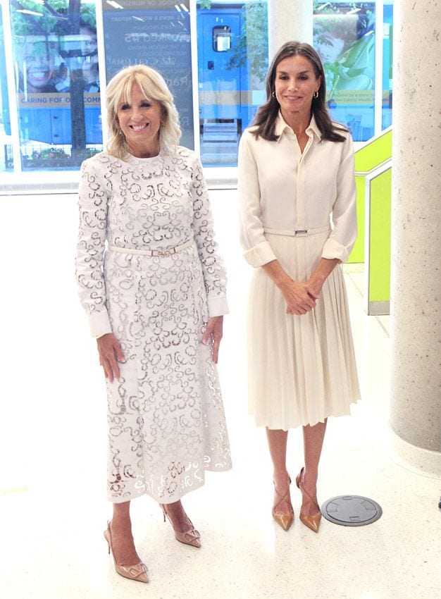 Reina Letizia vestido blanco