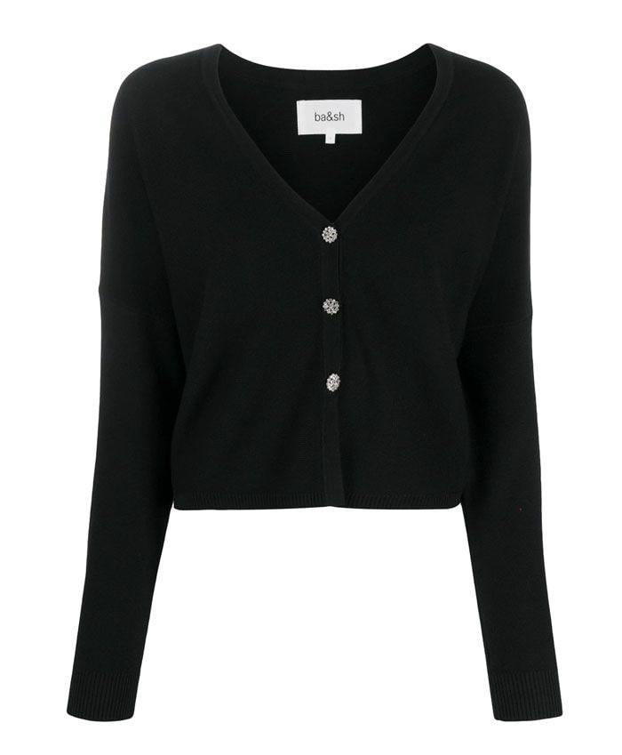 cardigan punto negro