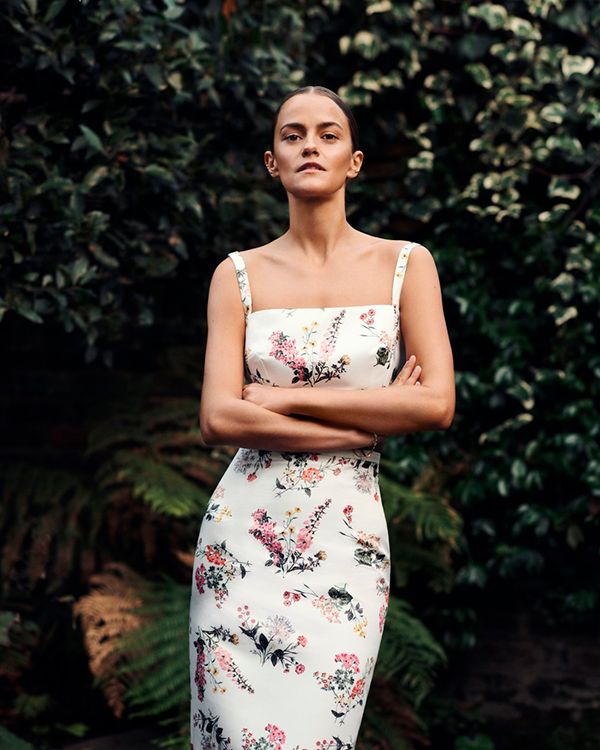 Charlotte Santo Domingo en Emilia Wickstead prefall