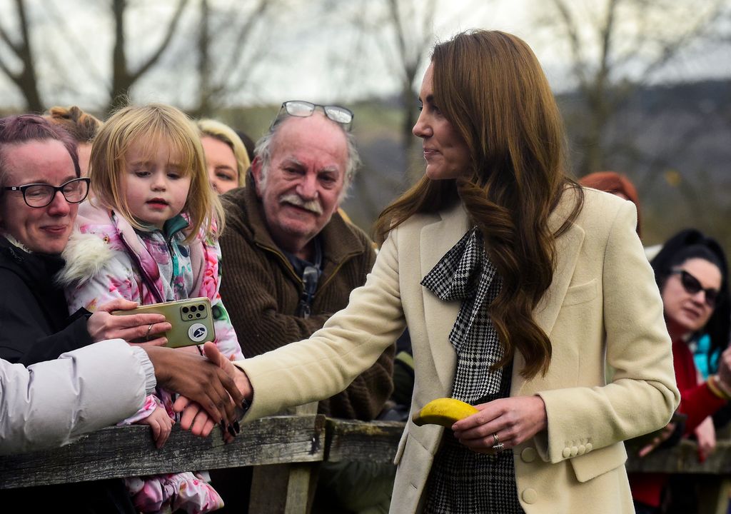 meta title: La princesa Kate se detiene para hablar con una niña que la saludó