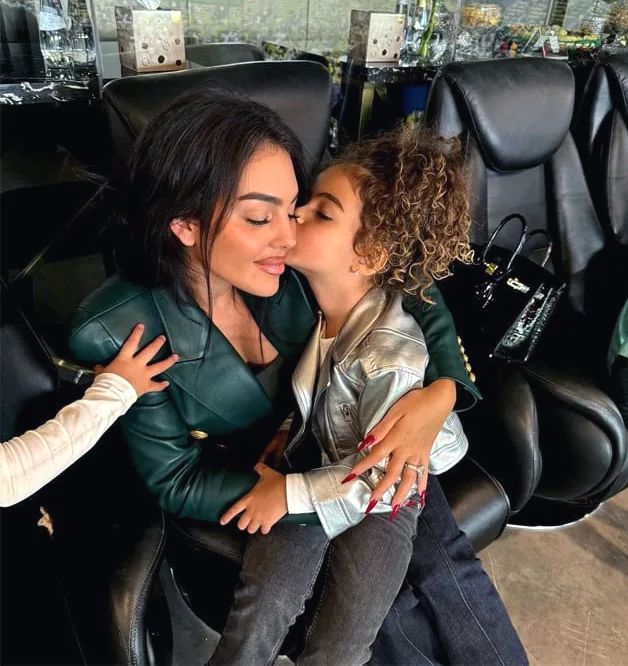 Georgina Rodríguez con su hija Alana Martina