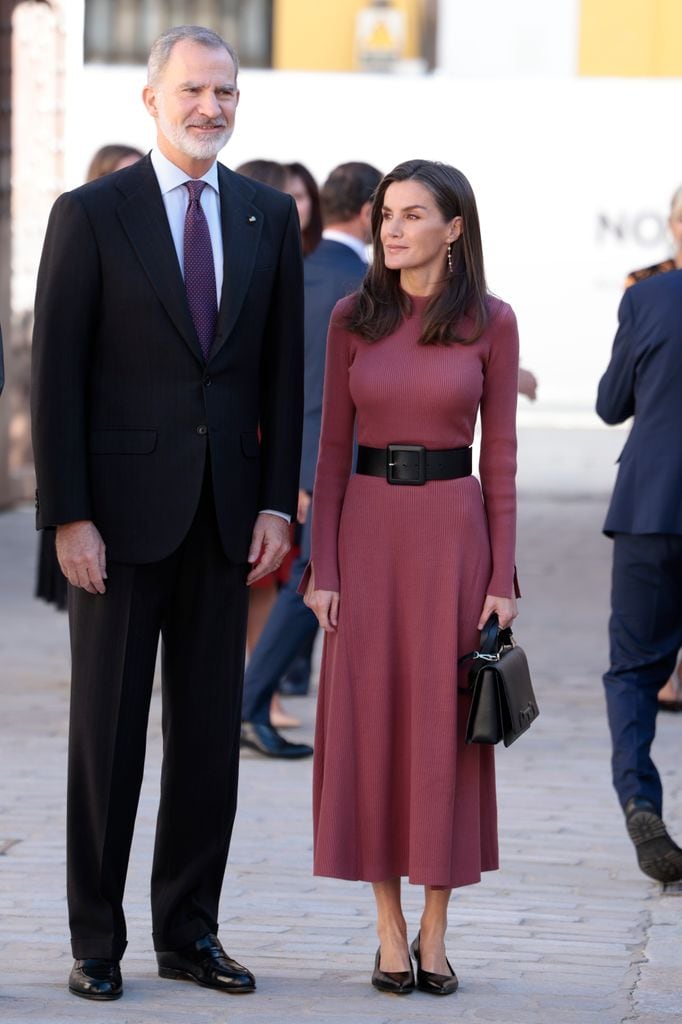 Reina Letizia y rey Felipe  en la entrega de las Medallas de Oro al Mérito en las Bellas Artes 