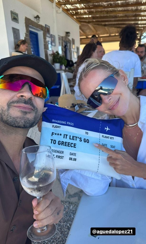 luis fonsi y gueda l pez en grecia