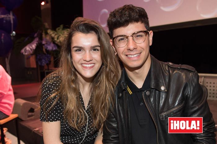 Amaia y Alfred en la pre party de Eurovisión en Ámsterdam