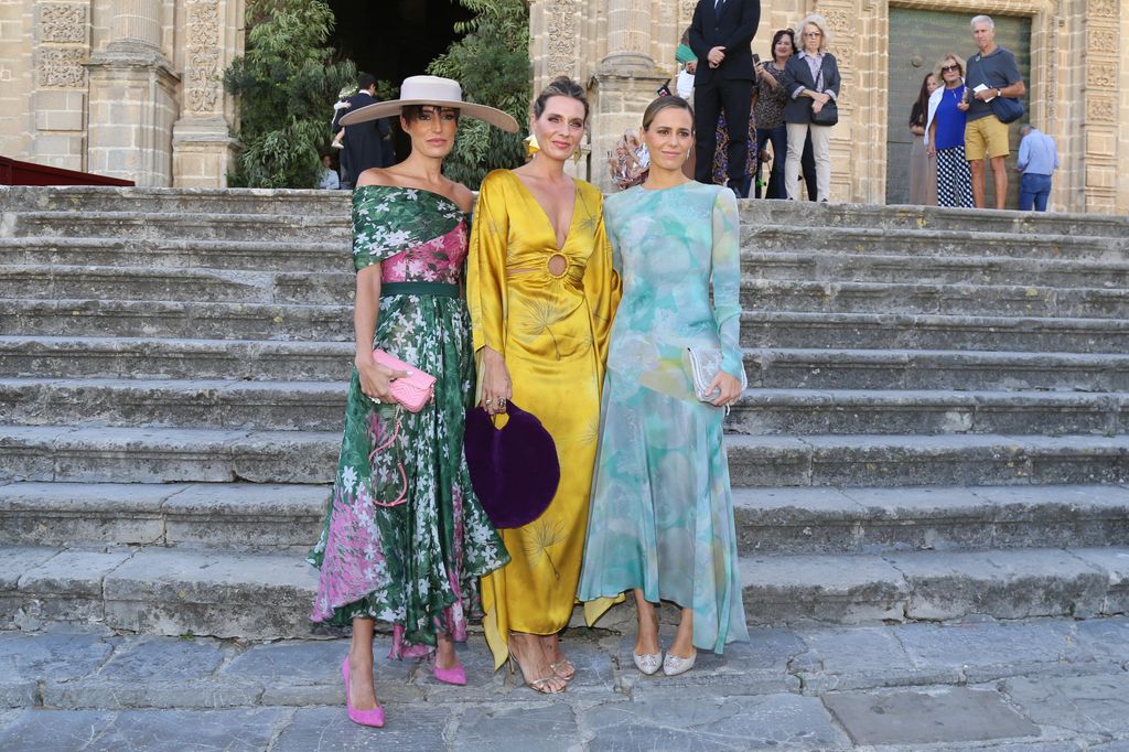 Eugenia, Alejandra y Claudia Osborne en la boda de Ana Cristina Portillo y Santiago Camacho 