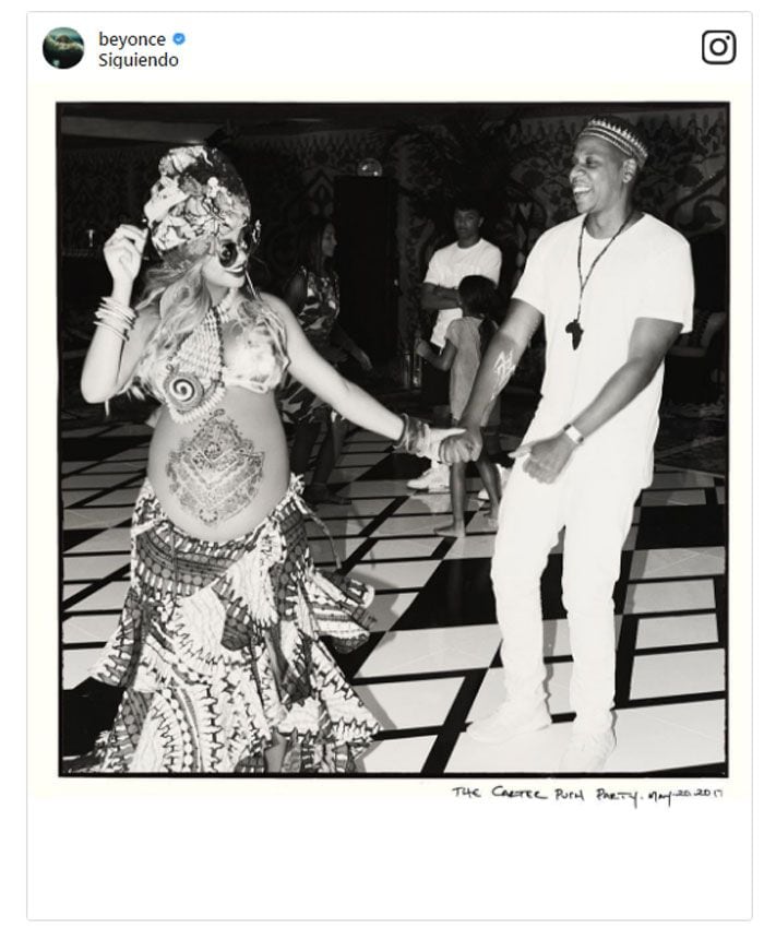 Beyoncé y su marido Jay-Z en su push party