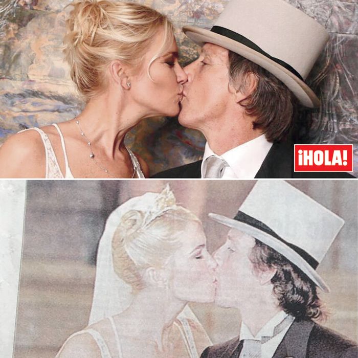 Valeria Mazza y Alejandro Gravier se vuelven a vestir de novios en su 20º aniversario de boda