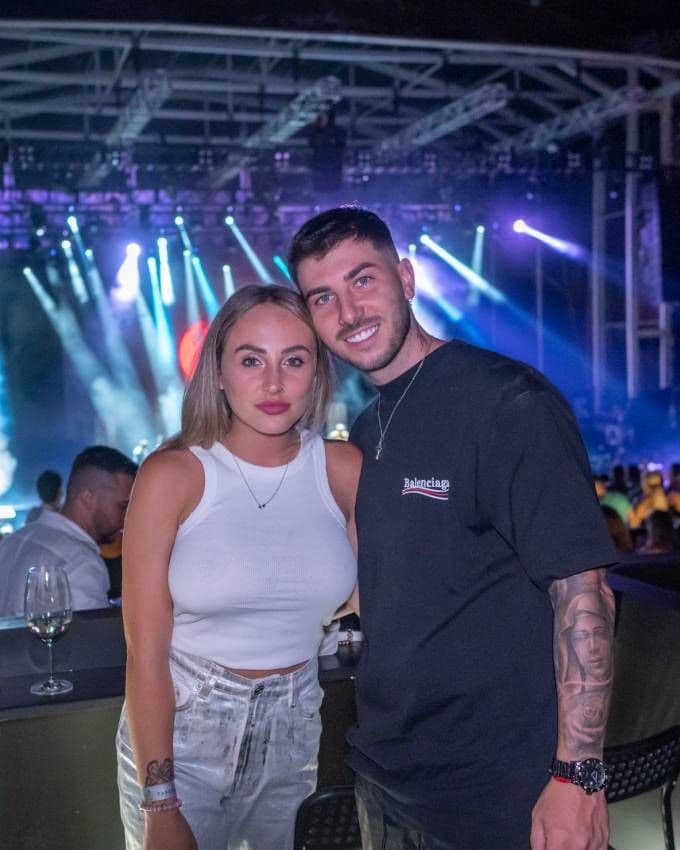 Rocío Flores y Manuel Bedmar en un concierto