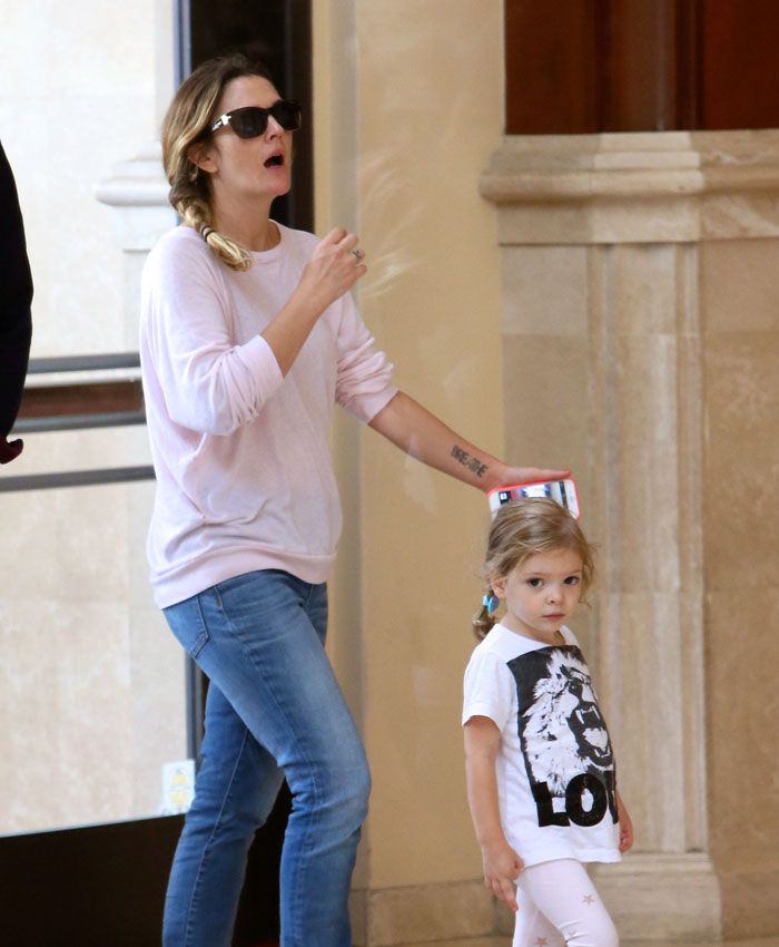 Drew Barrymore con su hija Olivia